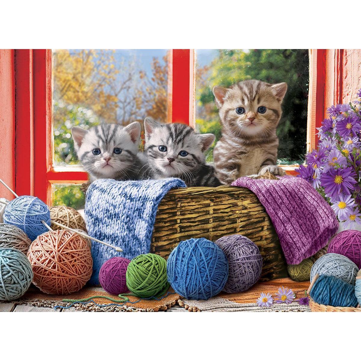 Knittin' Kittens 1000 Piece Jigsaw Puzzle Eurographics
