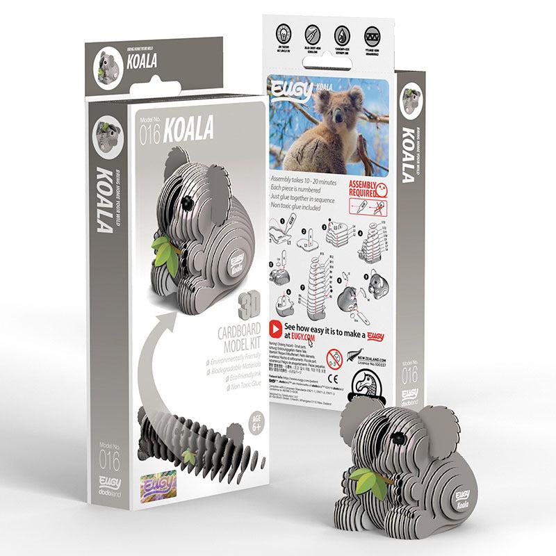 Koala 3D Cardboard Model Kit Eugy Puzzle Merchant