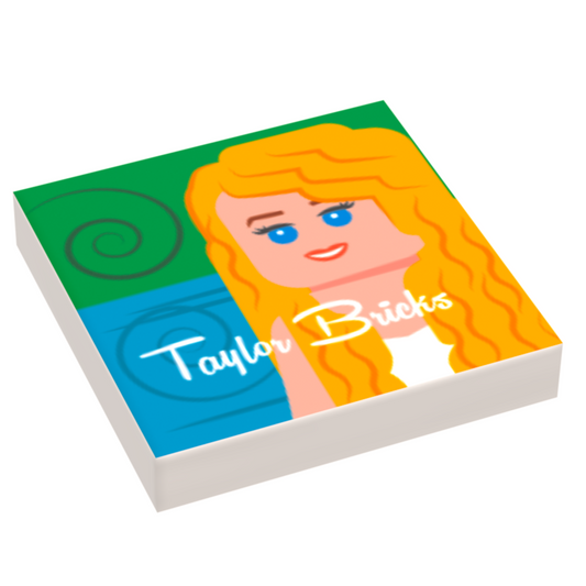 Taylor Bricks 2006 Music Album Cover (2x2 Tile) made using LEGO part - B3 Customs B3 Customs