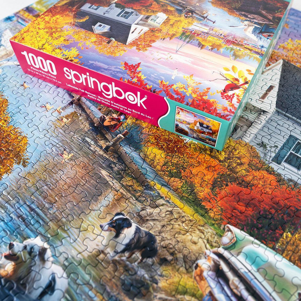 Lakeside Fall Retreat 1000 Piece Jigsaw Puzzle Springbok