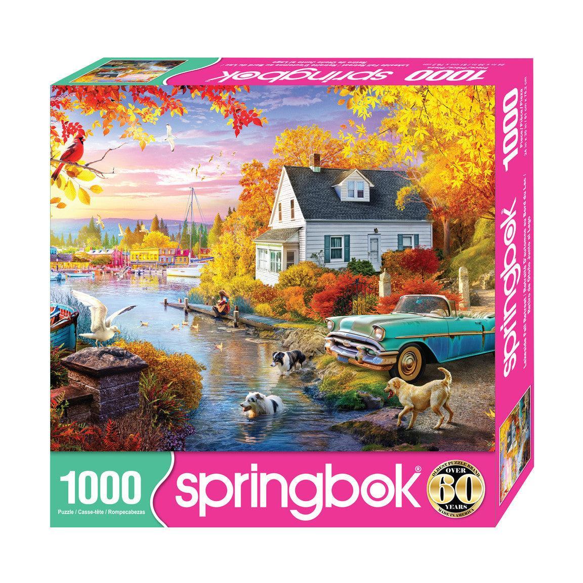 Lakeside Fall Retreat 1000 Piece Jigsaw Puzzle Springbok Puzzle Merchant