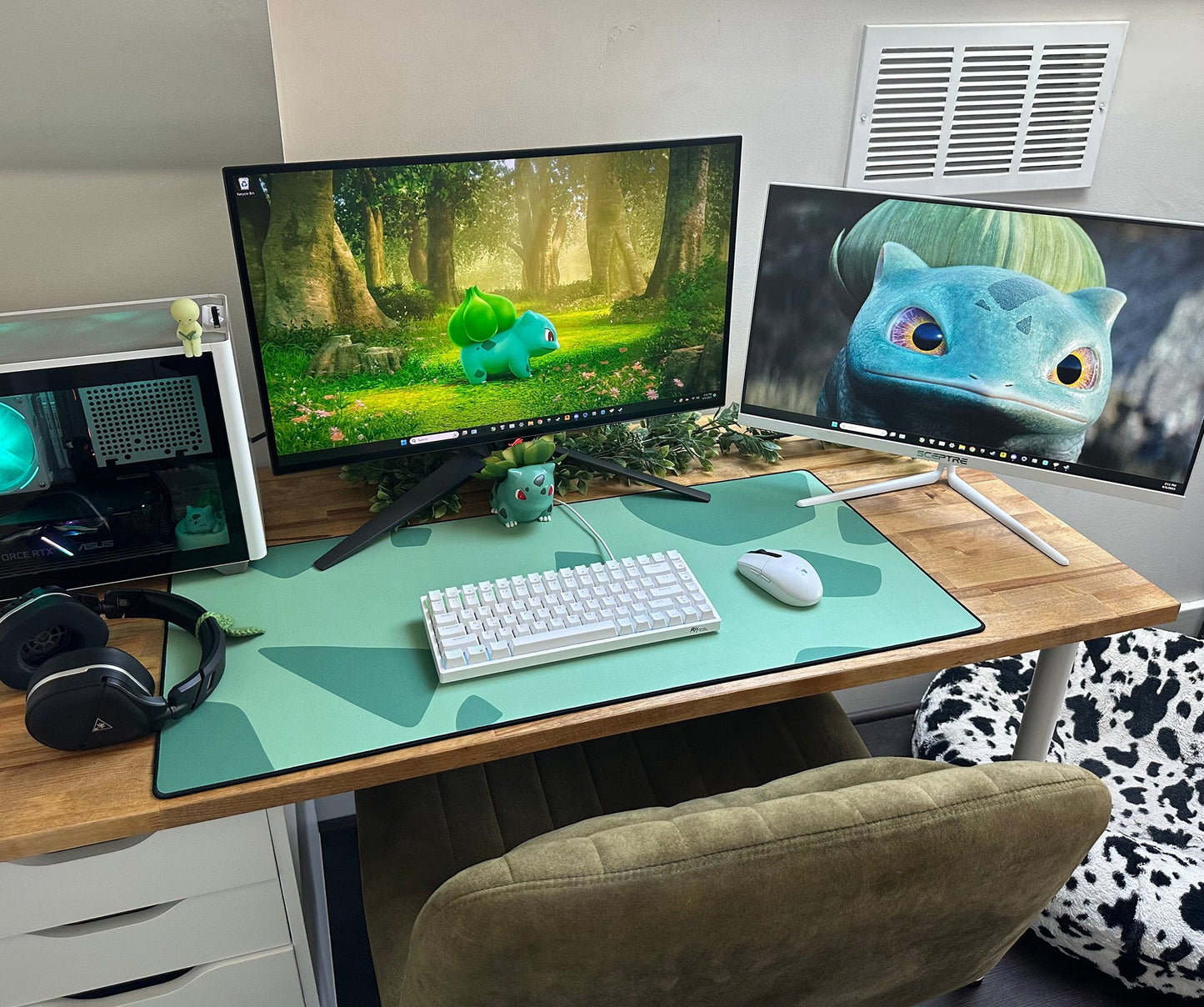 XXL Custom Desk Mat (16x35", Sewn) Love Desk Mats