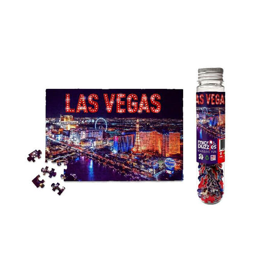 Las Vegas at Night 150 Piece Mini Jigsaw Puzzle Micro Puzzles Puzzle Merchant