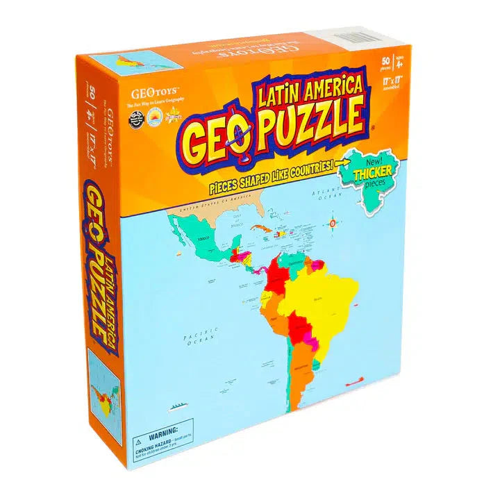 Latin America GeoPuzzle 50 Piece Jigsaw Puzzle Geotoys Puzzle Merchant