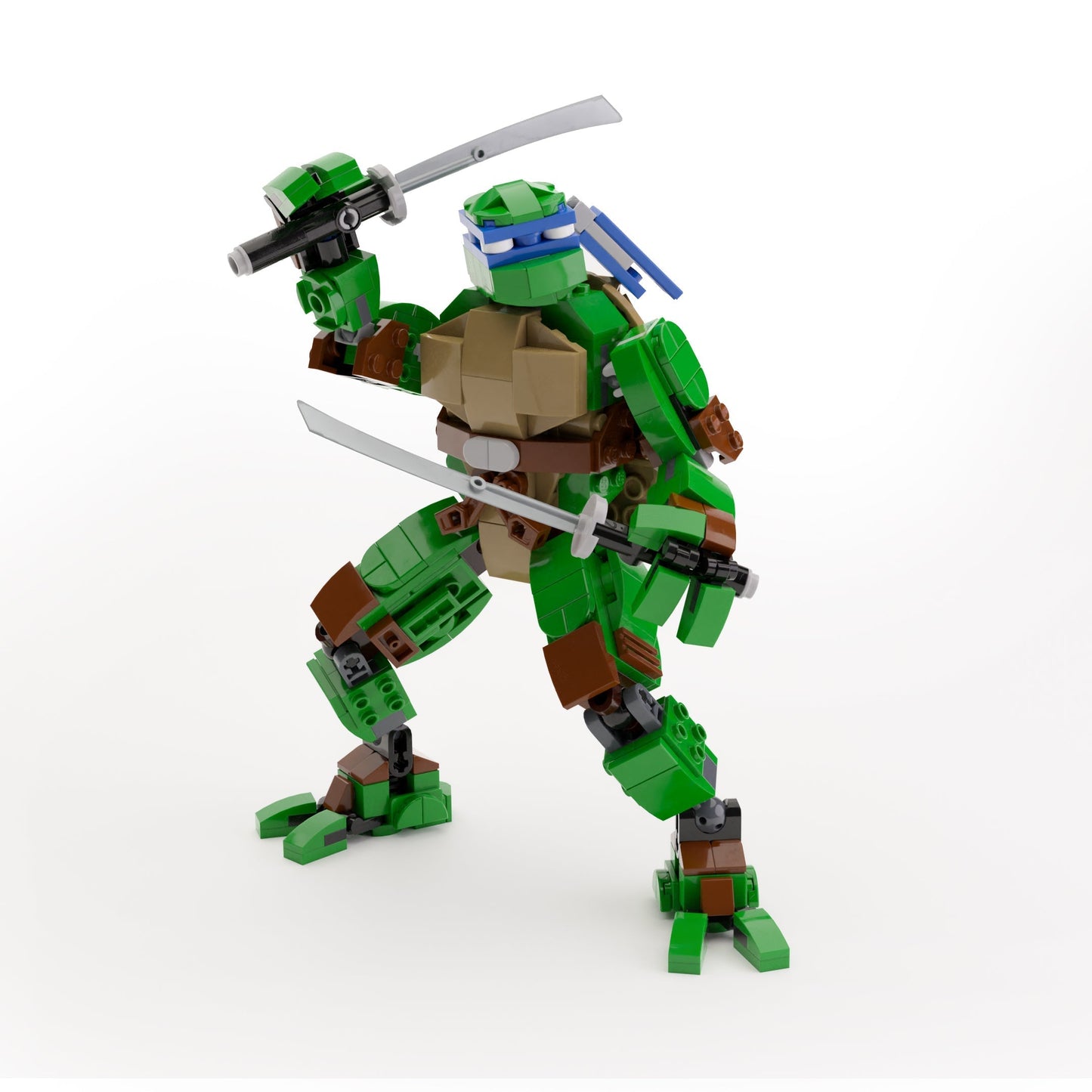 Leonardo - Custom TMNT Figure made using LEGO parts - B3 Customs B3 Customs