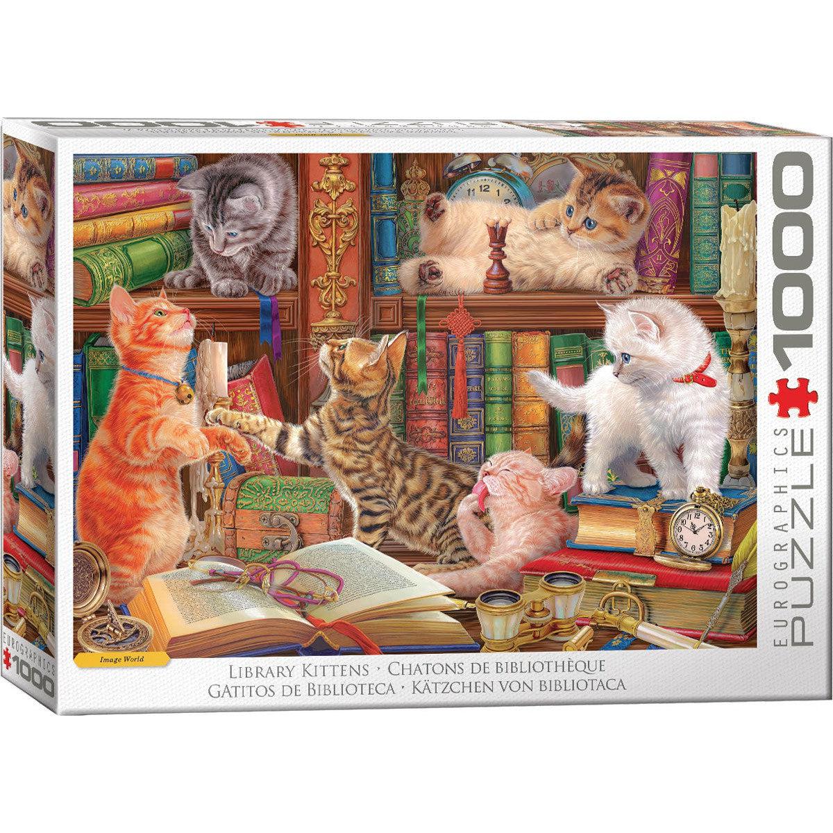 Library Kittens 1000 Piece Jigsaw Puzzle Eurographics Puzzle Merchant