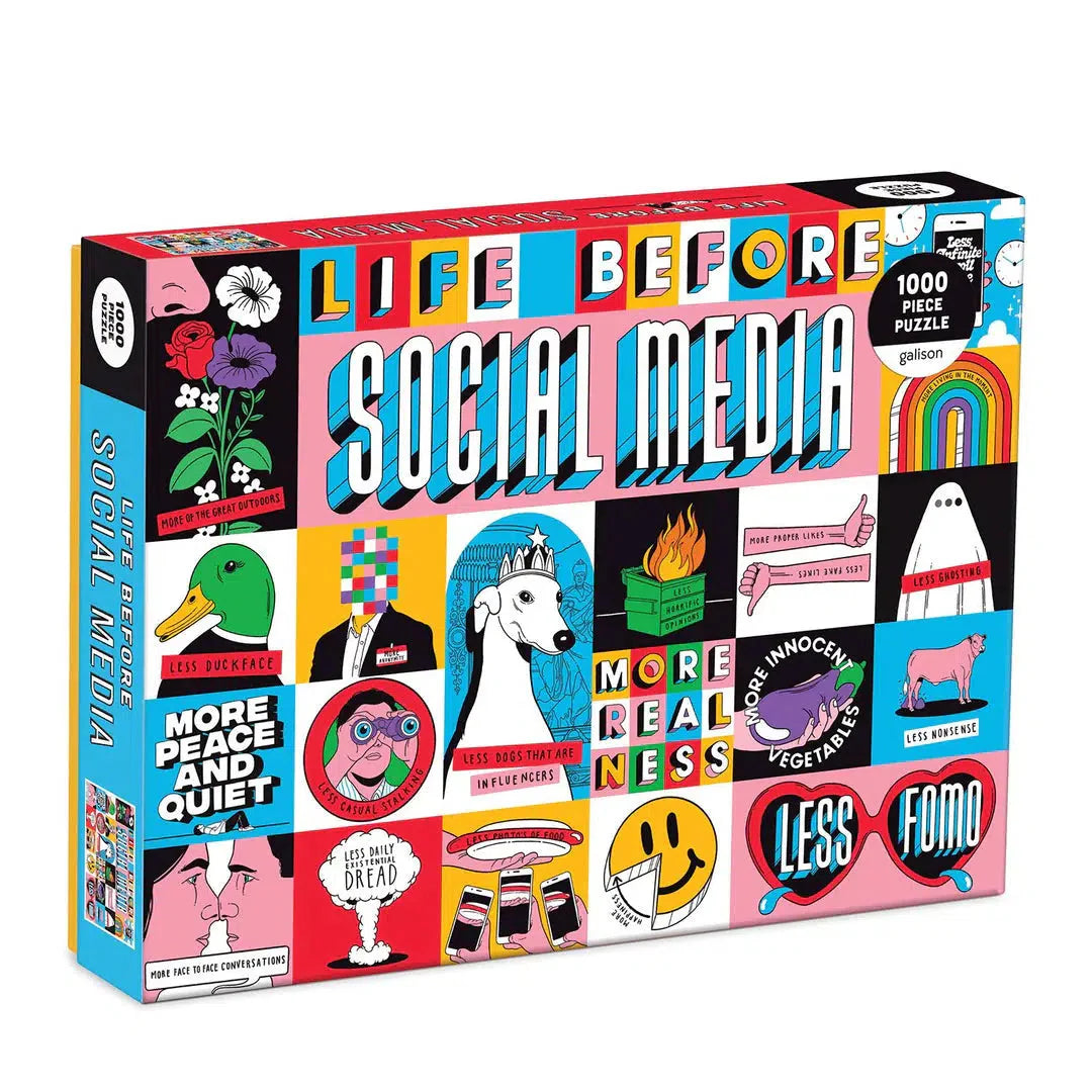 Life Before Social Media 1000 Piece Jigsaw Puzzle Galison Puzzle Merchant