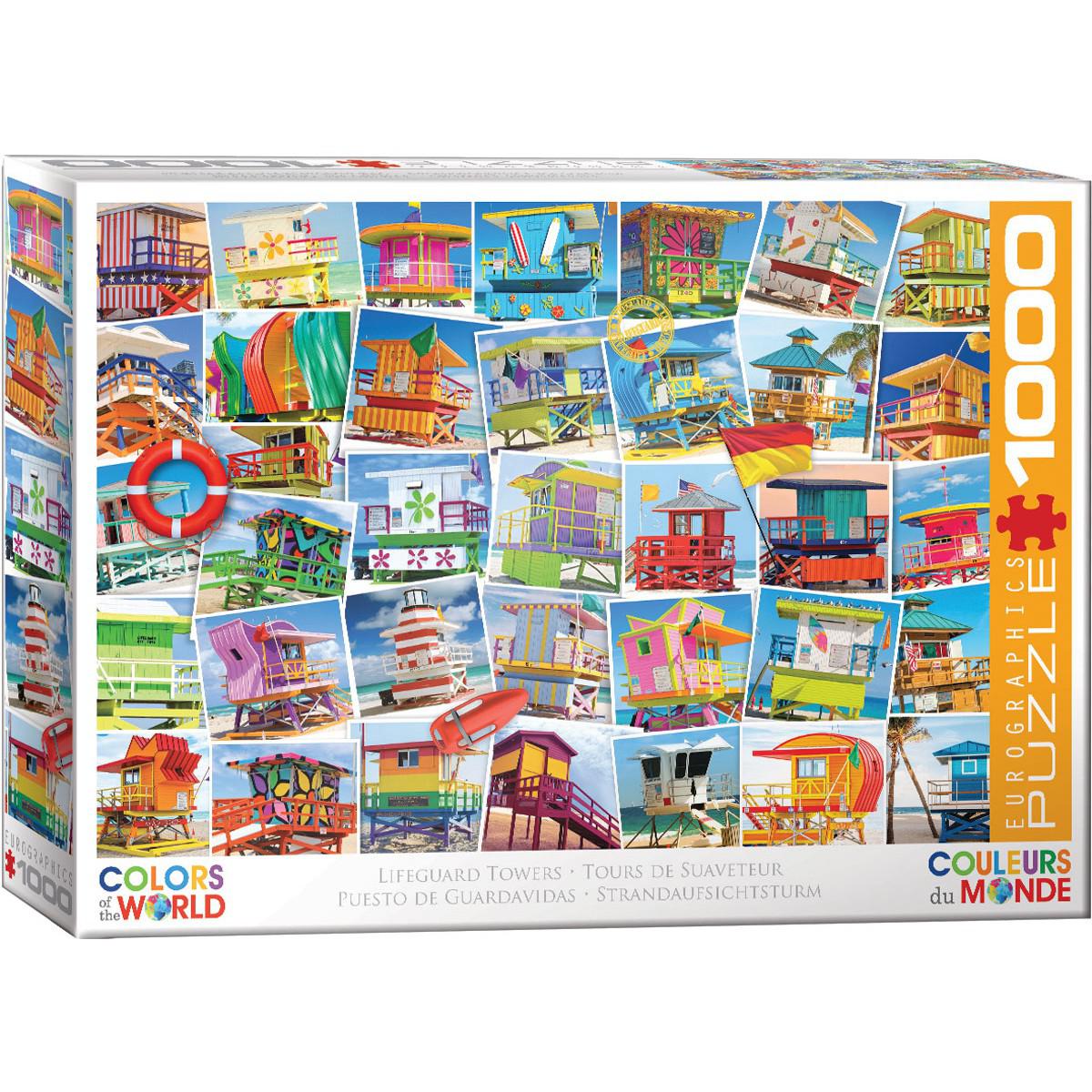 Lifeguard Towers 1000 Piece Jigsaw Puzzle Eurographics Puzzle Merchant