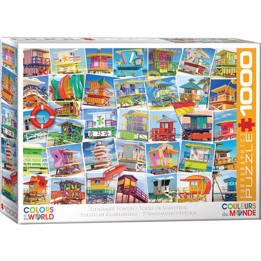 Lifeguard Towers 1000 Piece Jigsaw Puzzle Eurographics Puzzle Merchant