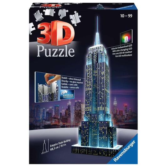 Light-Up Empire State Building 228 Piece 3D Jigsaw Puzzle Ravensburger