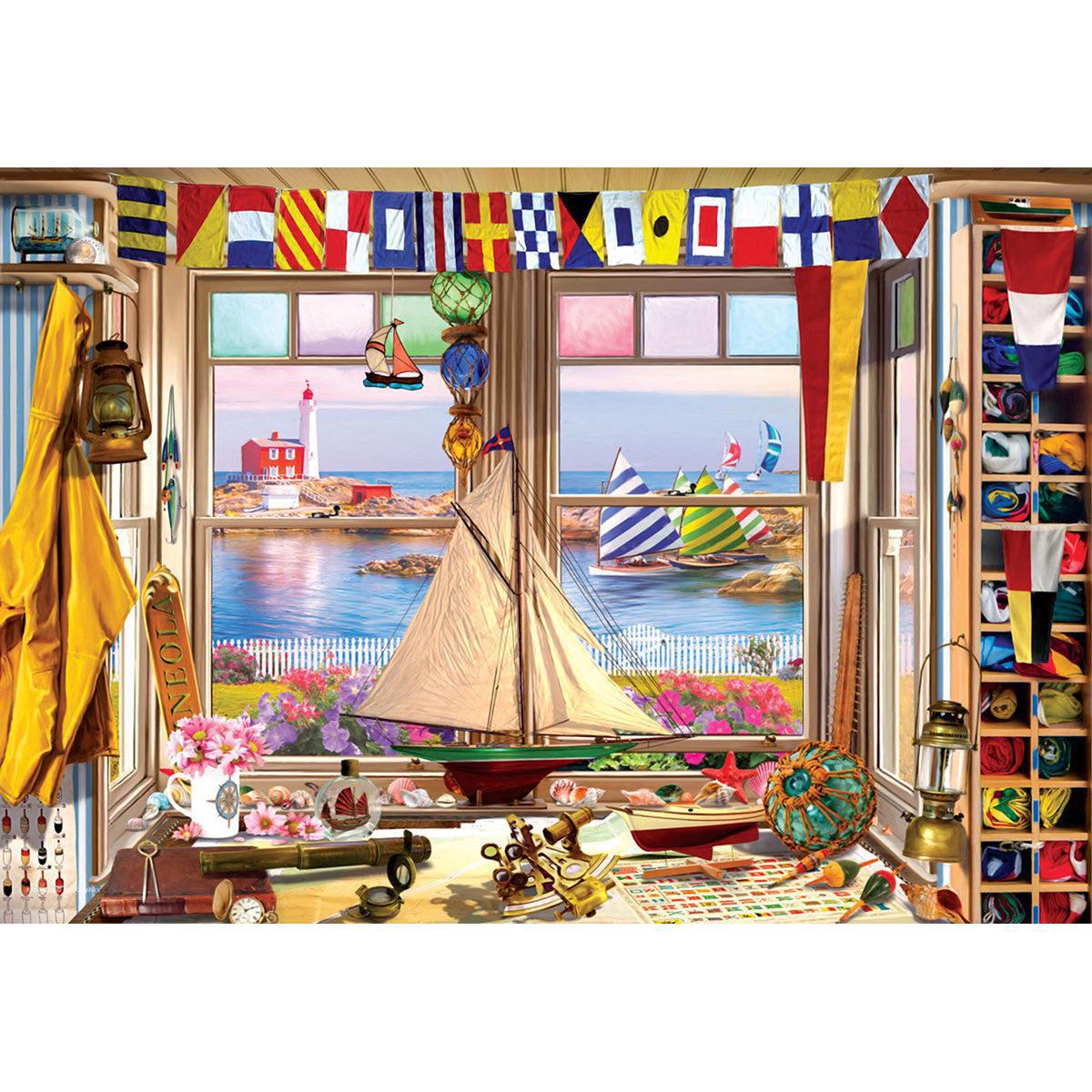 Lighthouse 550 Piece Jigsaw Puzzle in Tin Eurographics