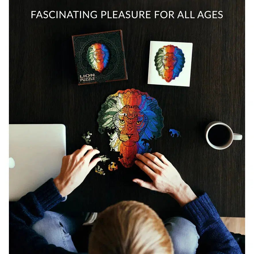 Lion 70 Piece Wooden Jigsaw Puzzle Geek Toys