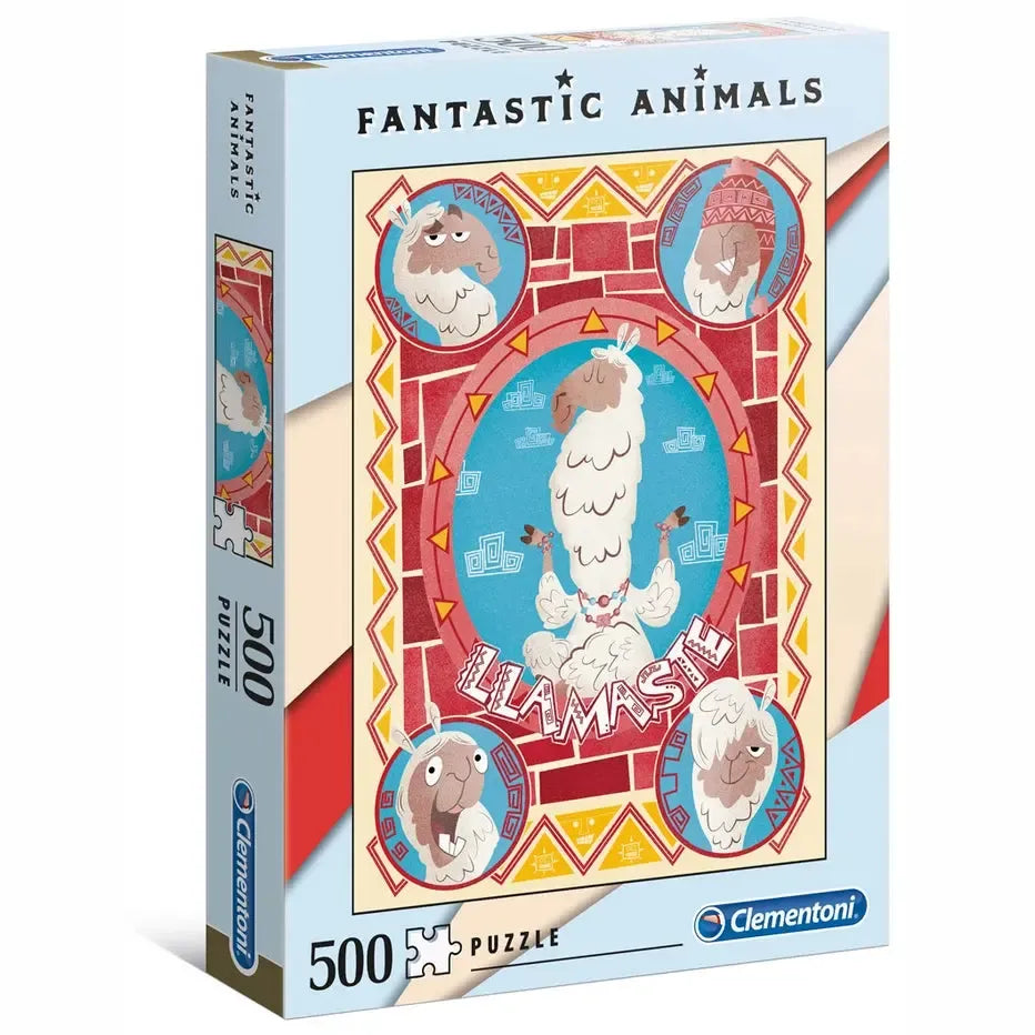 Llamaste "Fantastic Animals" 500 Piece Jigsaw Puzzle Clementoni Puzzle Merchant