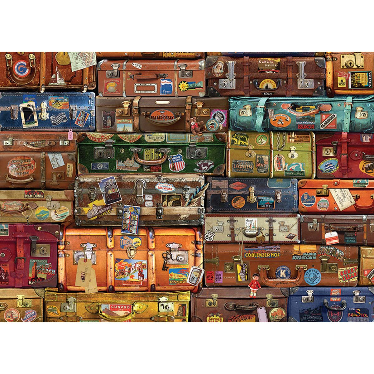 Luggage 1000 Piece Jigsaw Puzzle Cobble Hill