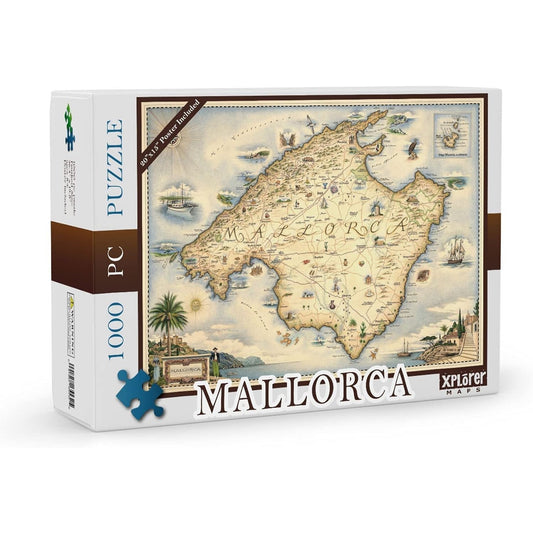 Mallorca 1000 Piece Jigsaw Puzzle Xplorer Maps Puzzle Merchant