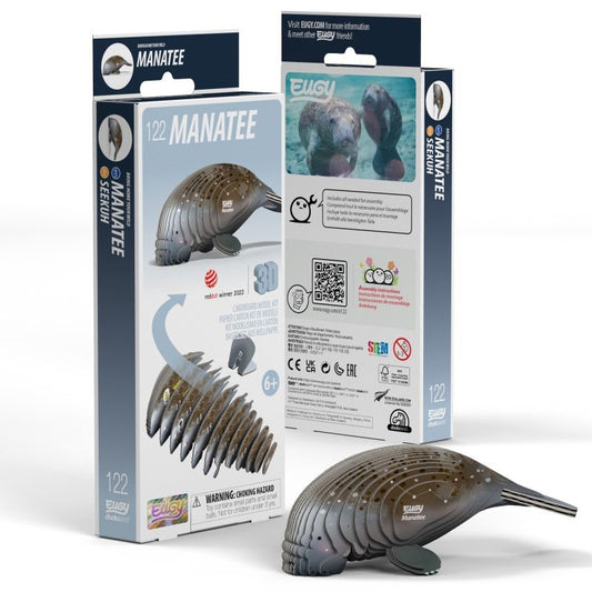 Manatee 3D Cardboard Model Kit Eugy Puzzle Merchant