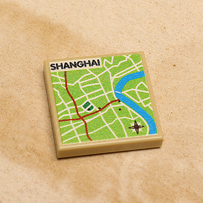 B3 Customs® Shanghai, China Map (2x2 Tile) B3 Customs