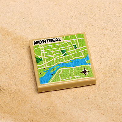B3 Customs® Montreal, Canada Map (2x2 Tile) B3 Customs
