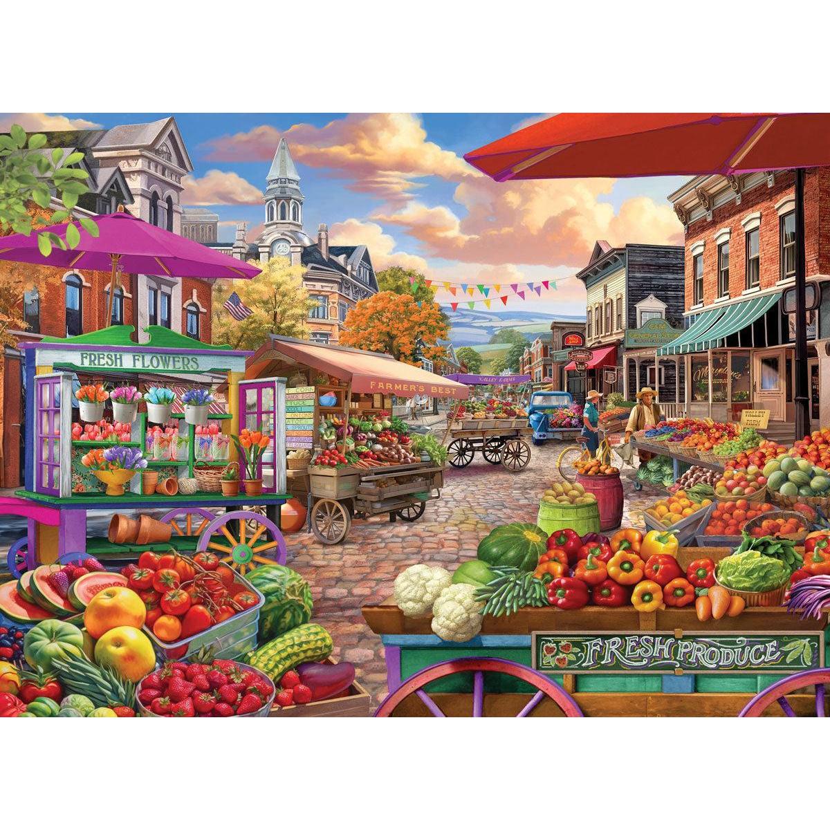 Market Day 500 Piece Jigsaw Puzzle Eurographics