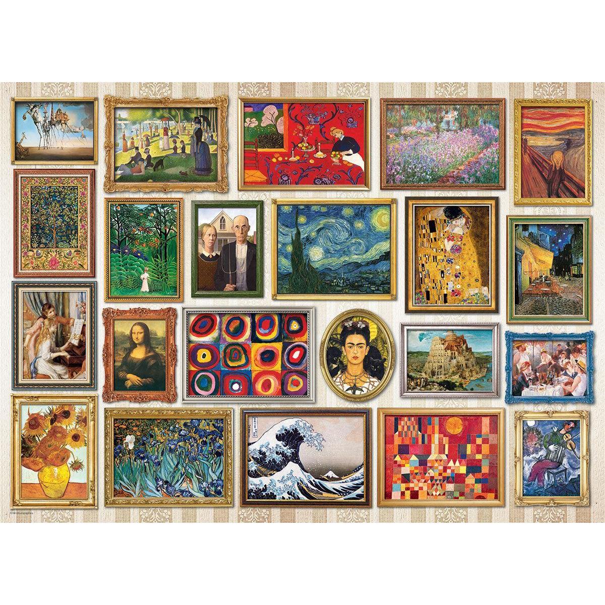 Masterpieces Collage 1000 Piece Jigsaw Puzzle Eurographics