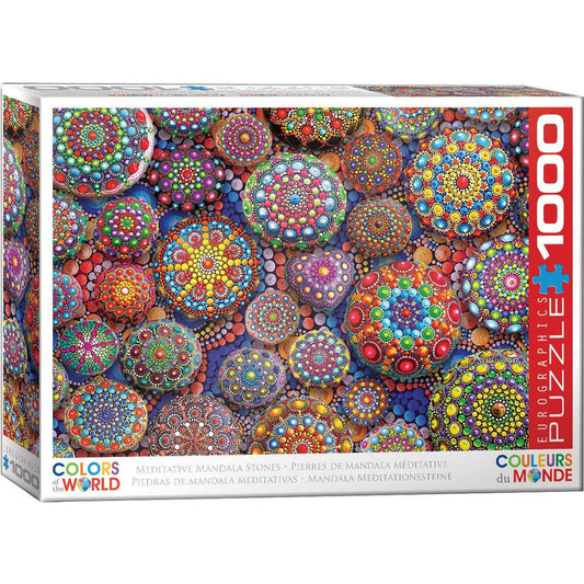 Meditative Mandala Stones 1000 Piece Jigsaw Puzzle Eurographics Puzzle Merchant