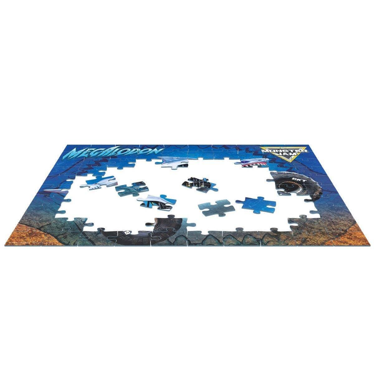 Megalodon Monster Jam Lunch Bag & 100 Piece Jigsaw Puzzle Eurographics