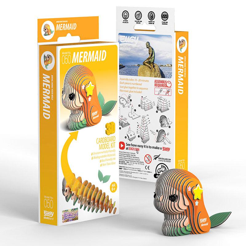 Mermaid 3D Cardboard Model Kit Eugy Puzzle Merchant