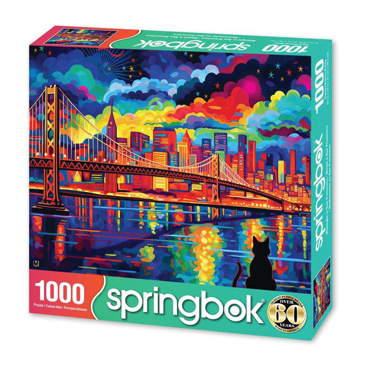 Midnight in San Francisco 1000 Piece Jigsaw Puzzle Springbok Puzzle Merchant