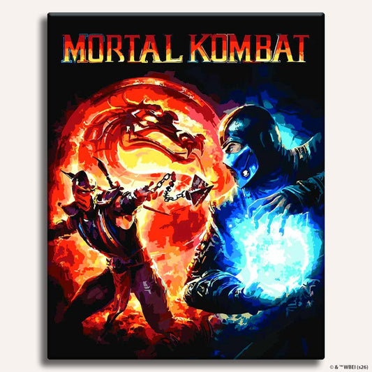 Mortal Kombat - Paint By Numbers Kit 15.7" x 19.7" (40x50 cm) Craft Hub