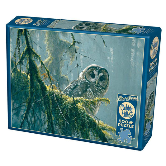 Mossy Branches - Spotted Owl 500 Piece Jigsaw Puzzle Cobble Hill Puzzle Merchant