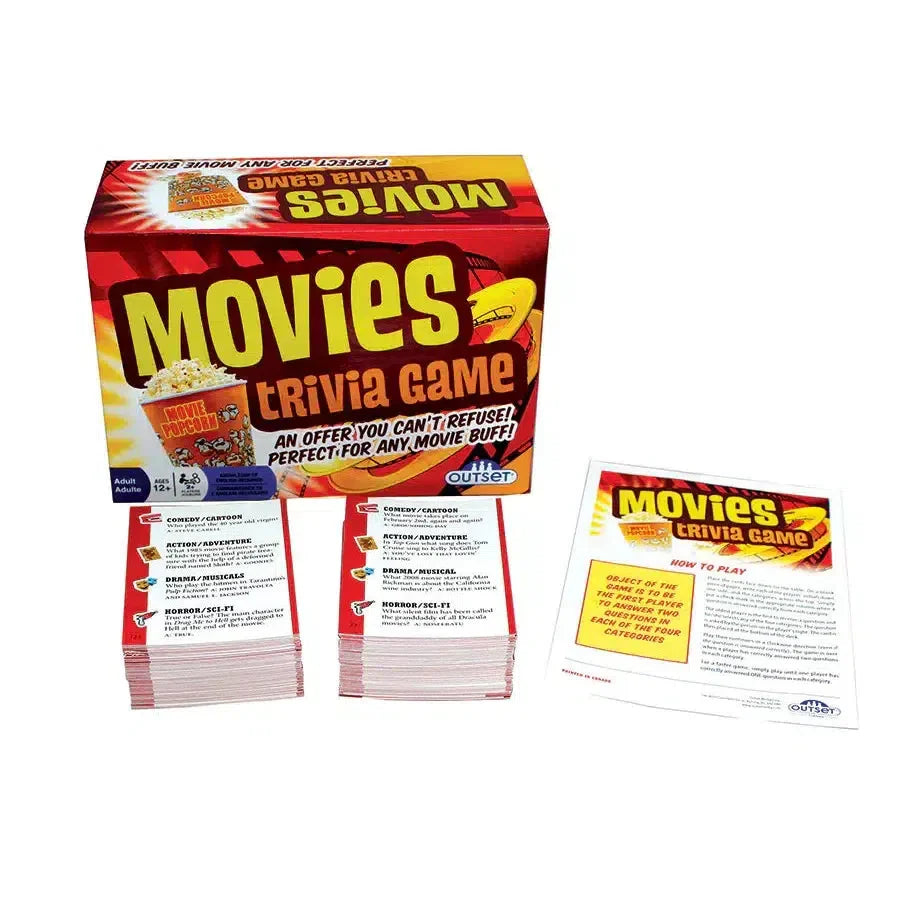 Movies Trivia Card Game Outset