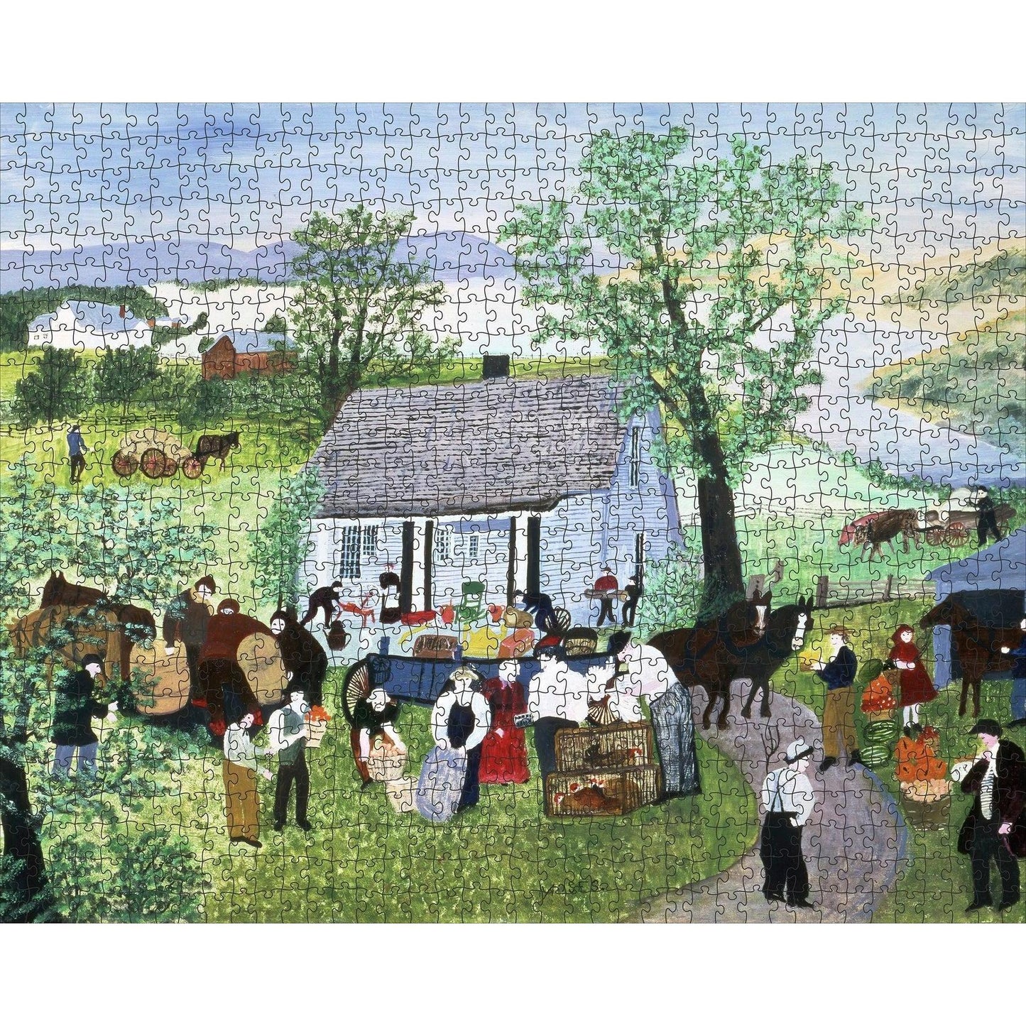 Moving Day on the Farm 1000 Piece Jigsaw Puzzle Pomegranate