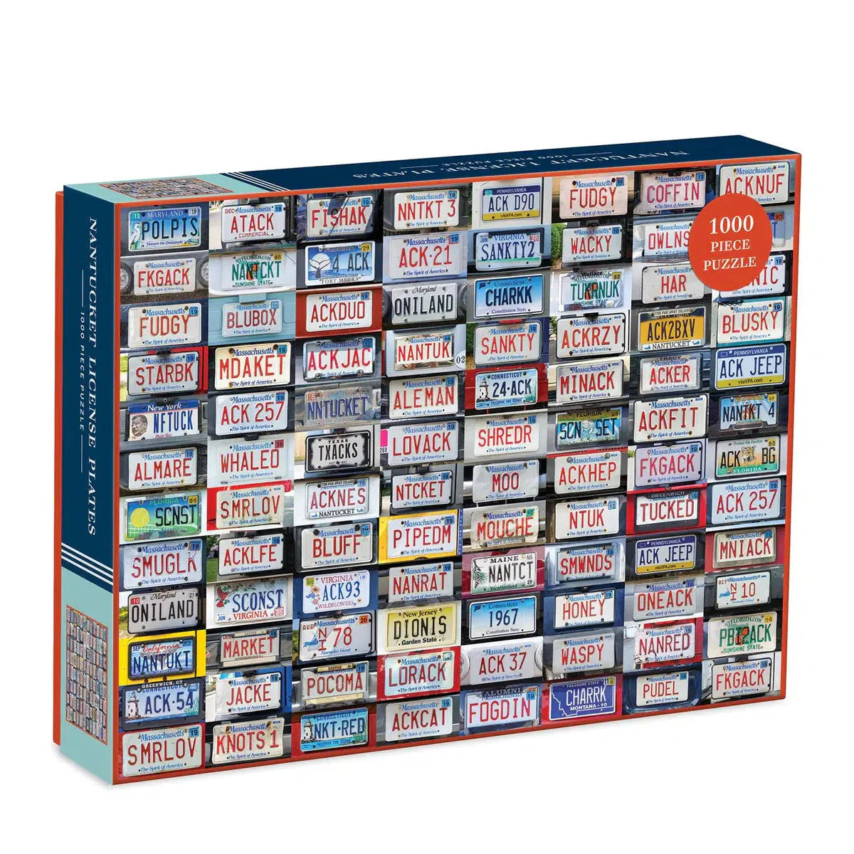 Nantucket License Plates 1000 Piece Jigsaw Puzzle Galison Puzzle Merchant