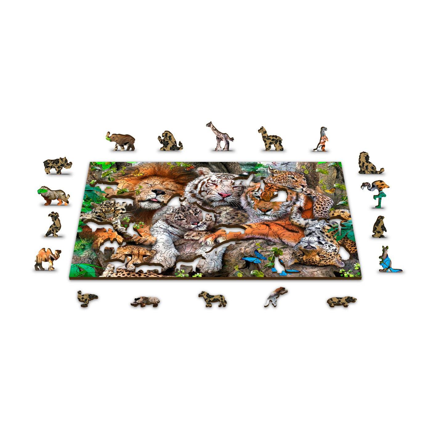 Nap Time 300 Piece Wood Jigsaw Puzzle Wooden City