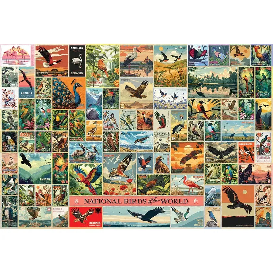 National Birds of the World 2000 Piece Jigsaw Puzzle Cobble Hill