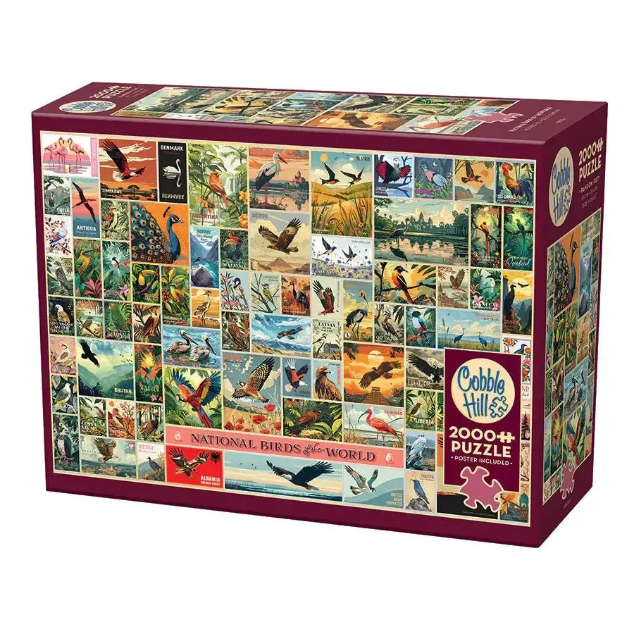 National Birds of the World 2000 Piece Jigsaw Puzzle Cobble Hill Puzzle Merchant