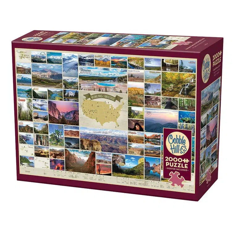 National Parks of the United States 2000 Piece Jigsaw Puzzle Cobble Hill Puzzle Merchant