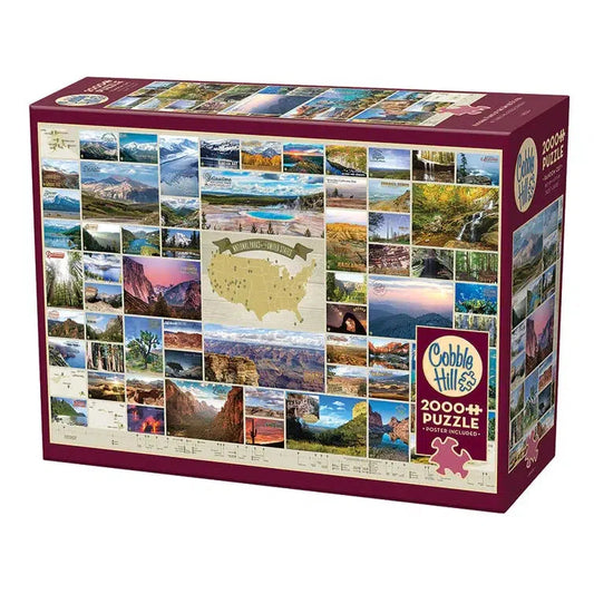 National Parks of the United States 2000 Piece Jigsaw Puzzle Cobble Hill Puzzle Merchant