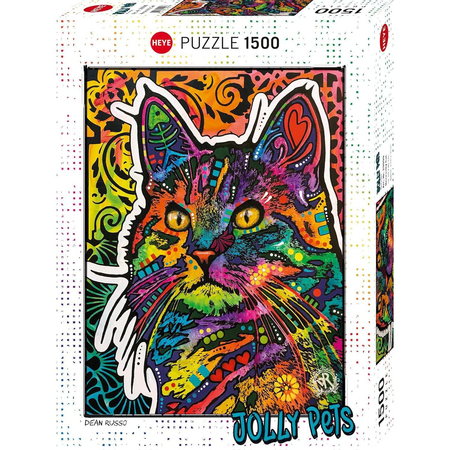 Necessity Cat Jolly Pets 1500 Piece Jigsaw Puzzle Heye Puzzle Merchant