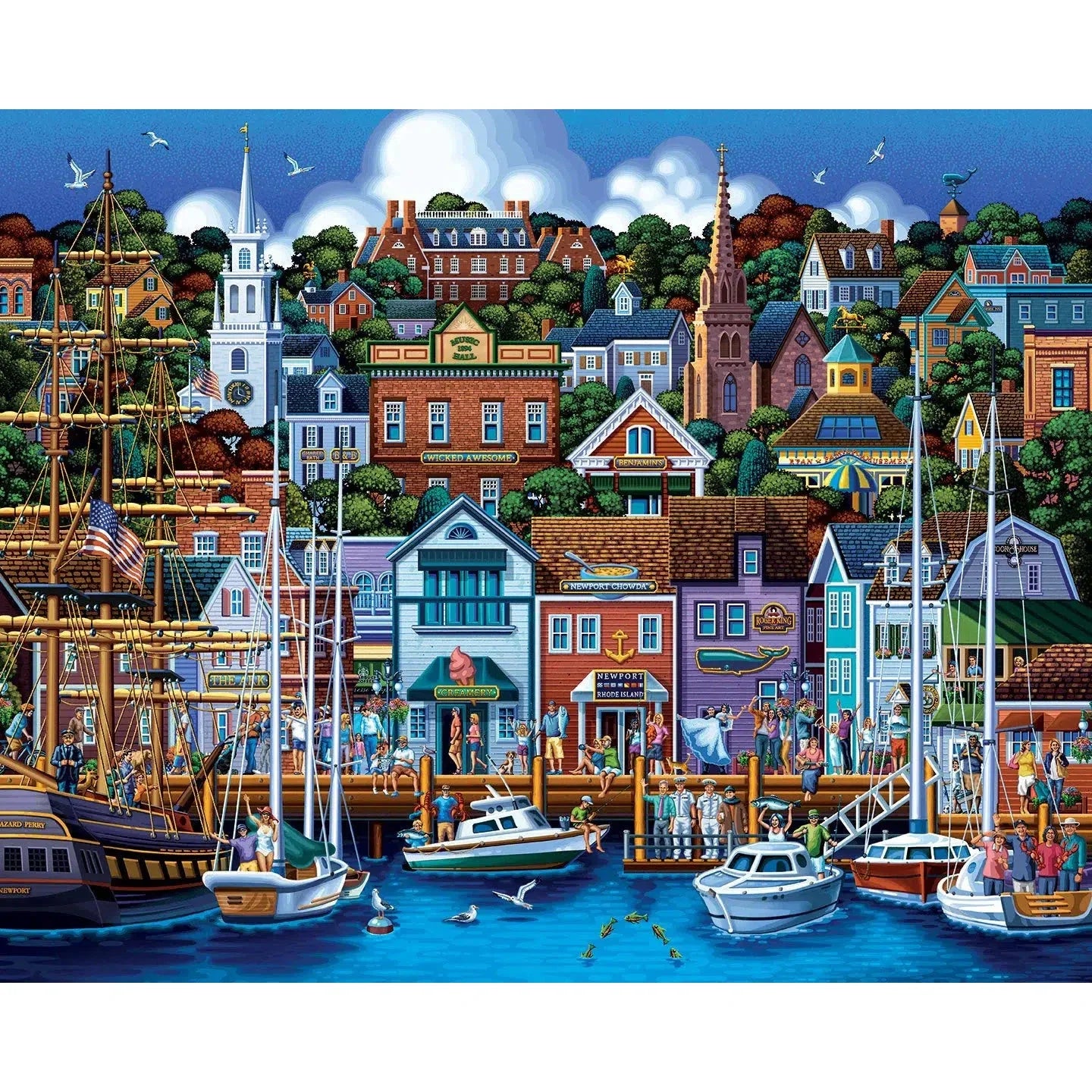 Newport Rhode Island 500 Piece Jigsaw Puzzle Dowdle