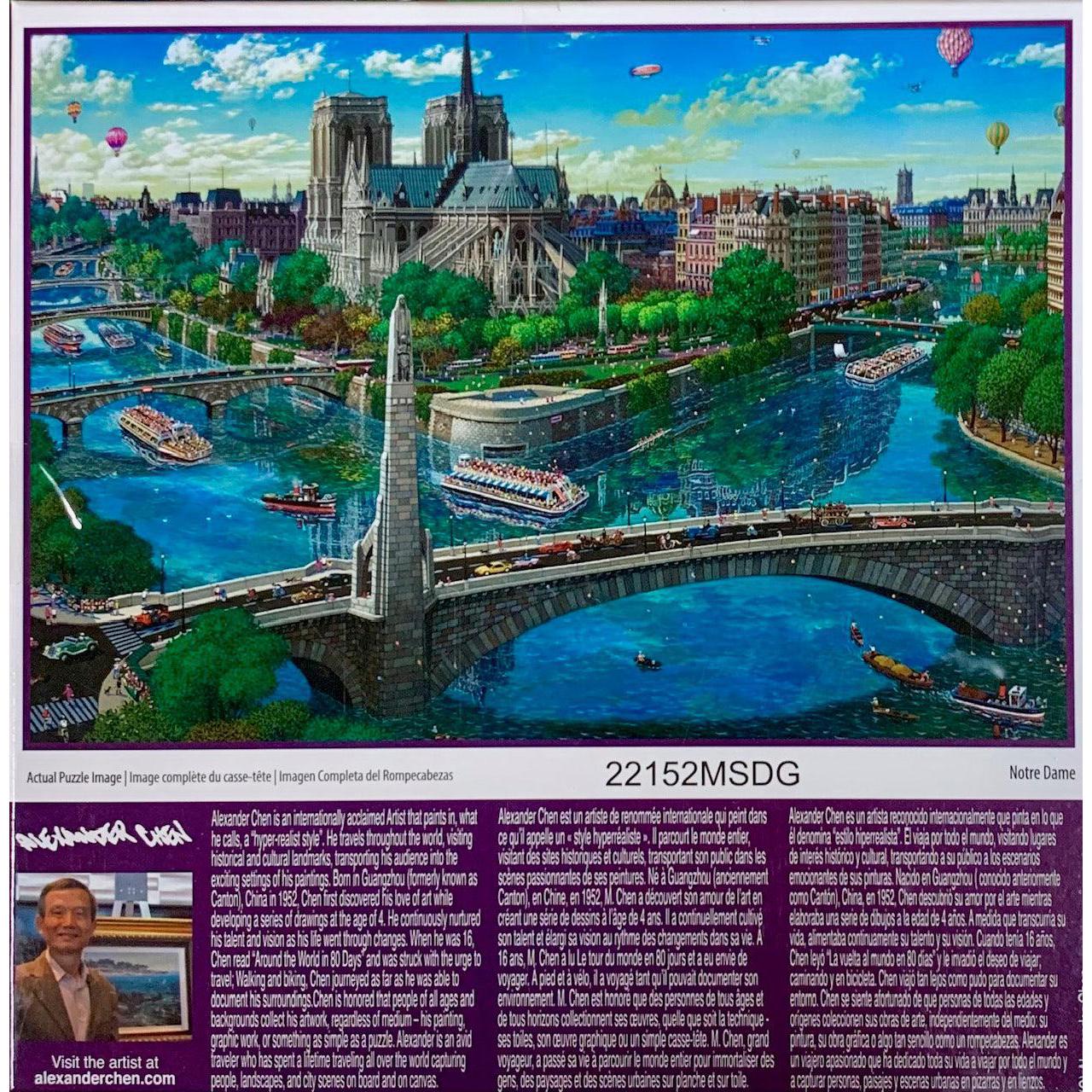 Notre Dame by Alexander Chen 500 Piece Jigsaw Puzzle Sure Lox Puzzle Merchant