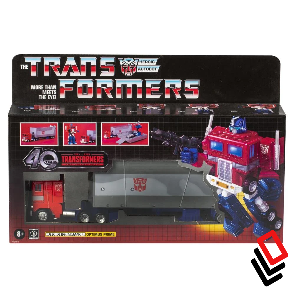 Transformers 40th Anniversary Optimus Prime (Retro G1) Action Figure Collectors Row
