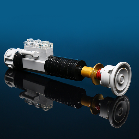 Old Ben Mini Lightsaber Building Kit made using LEGO parts - B3 Customs B3 Customs