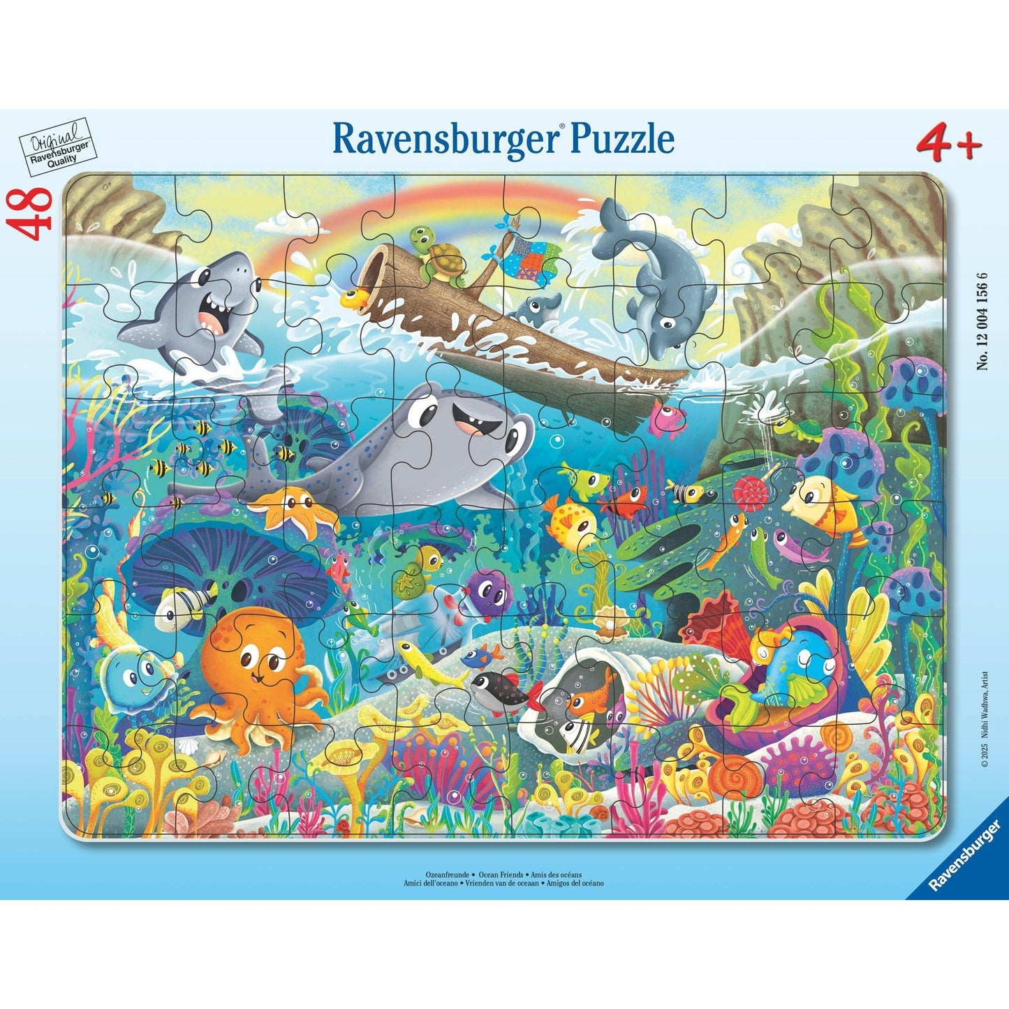 Ocean Friends 48 Piece Tray Jigsaw Puzzle Ravensburger