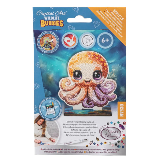 Octopus "Ocean" Crystal Art Buddies Kit Craft Buddy