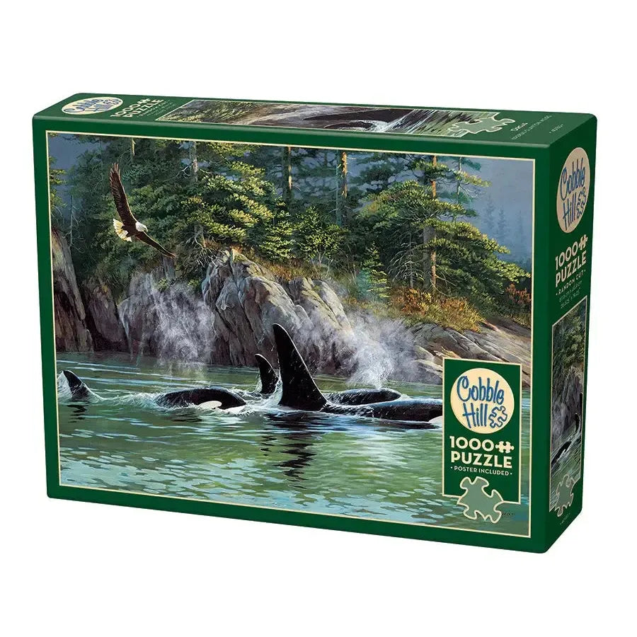 Orcas 1000 Piece Jigsaw Puzzle Cobble Hill
