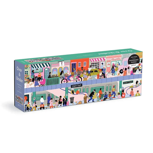 Over & Under 1000 Piece Panoramic Jigsaw Puzzle Galison