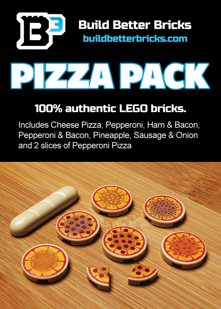 Pizza Pack made using LEGO parts - B3 Customs B3 Customs