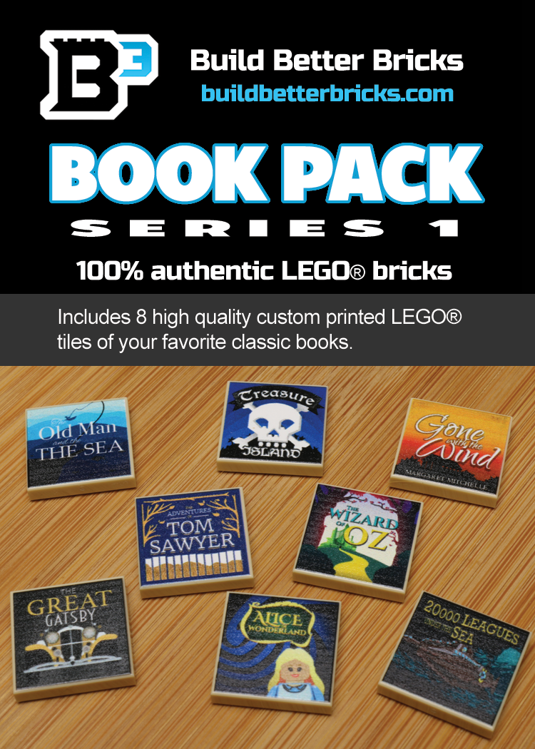 Classic Books Pack (Series 1) made using LEGO parts B3 Customs