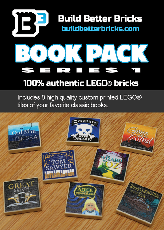 Classic Books Pack (Series 1) made using LEGO parts B3 Customs